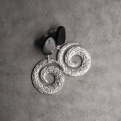 Ripple Twirl Swing Earrings