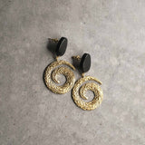 Ripple Twirl Swing Earrings